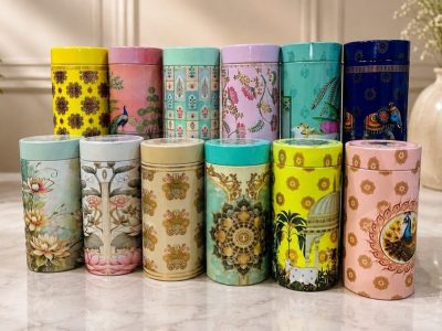 دنیای نو 60 قوطی فلزی استوانه ای