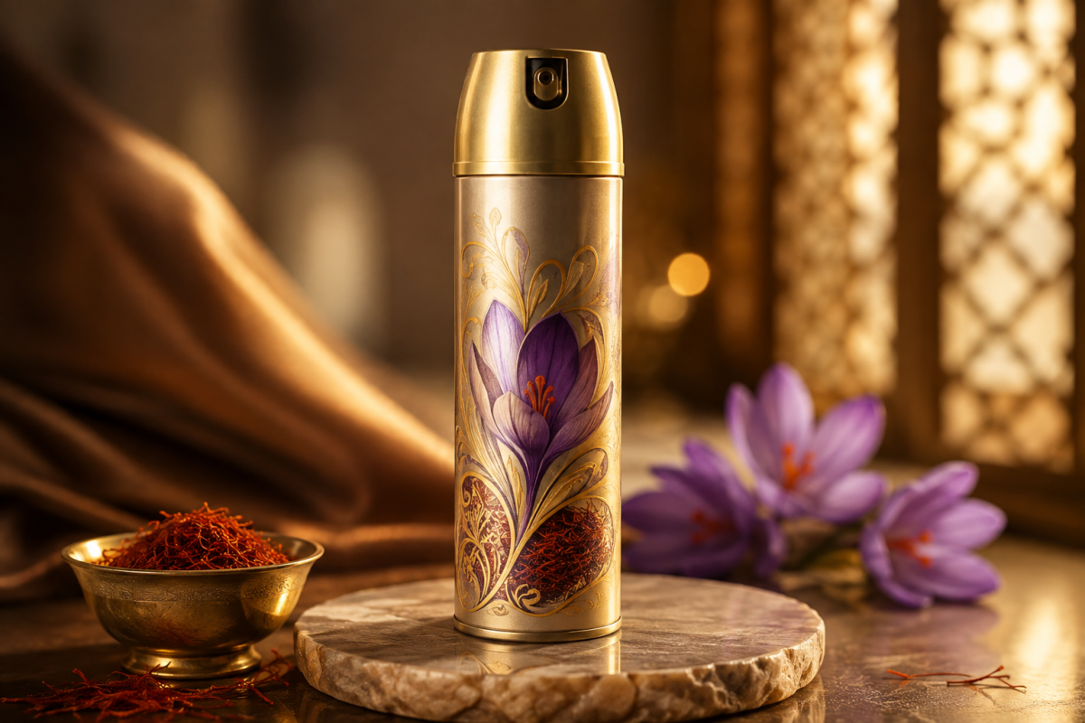 سفارش قوطی اسپری زعفران