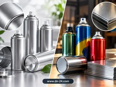تفاوت قوطی اسپری آلومینیومی و تین‌پلیت؛ کدام برای محصول شما مناسب‌تر است؟