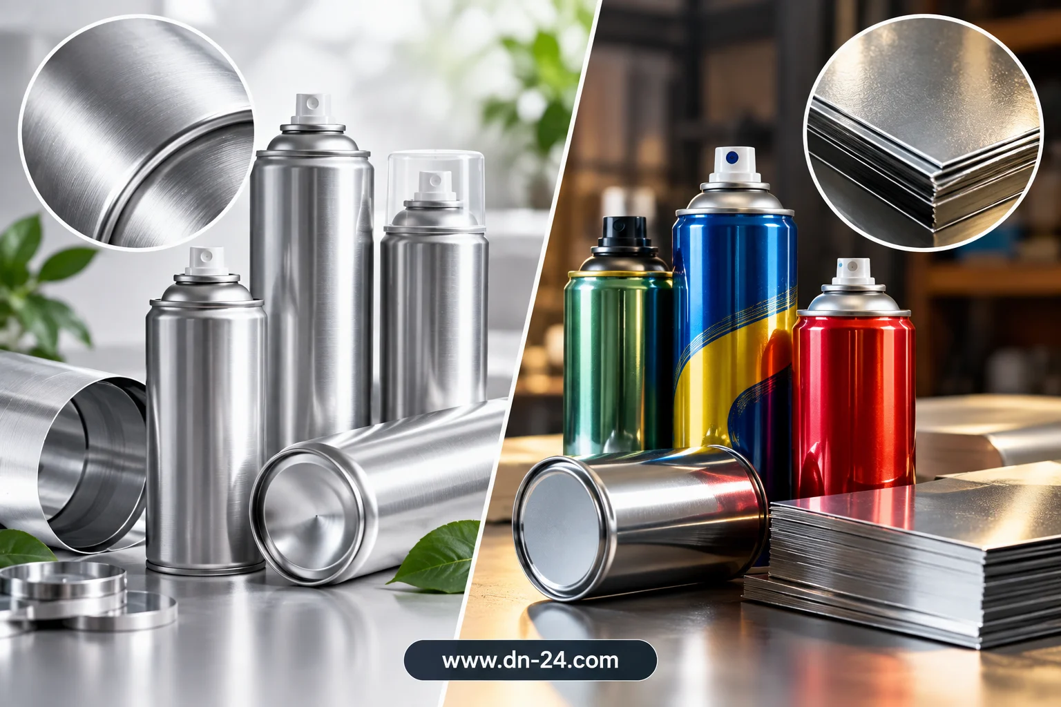 تفاوت قوطی اسپری آلومینیومی و تین‌پلیت؛ کدام برای محصول شما مناسب‌تر است؟